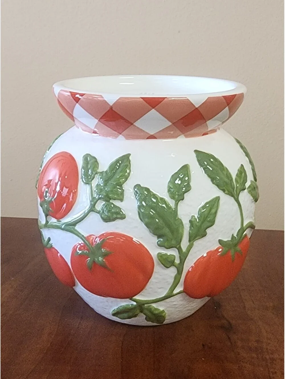 Tomato Garden Ceramic Candle Holder